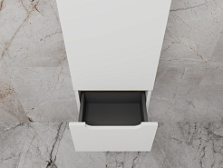 Style Line Шкаф пенал Бали 36 подвесной белый софт – фотография-6